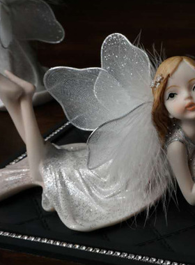 少女心天使可爱风卡通车载摆件