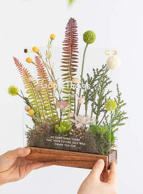 艺术森系仿真绿植摆件氛围感装饰