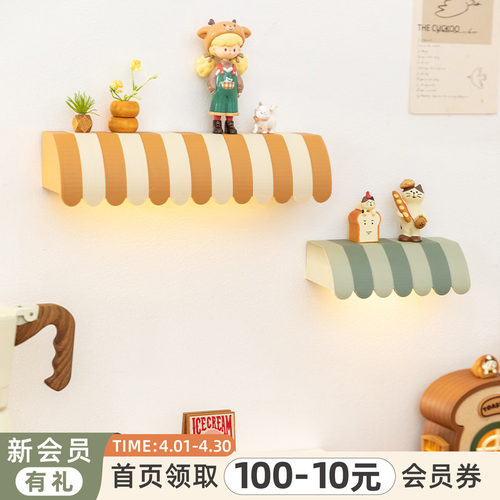 阿楹 可爱人体感应灯磁吸盲盒置物架过道入户门楼梯氛围小夜灯画 - 图0