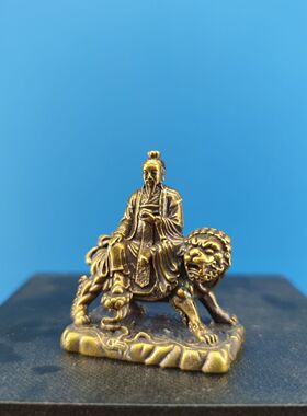 黄铜纯铜太乙真人神像佛像家用救苦天尊九头东极青华大帝个性摆件