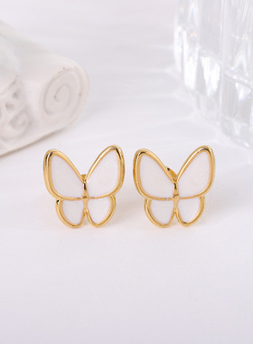 项链立体蝴蝶项链饰品三件套套装