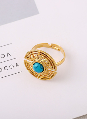 饰品时尚恶之眼项链女轻奢镶锆石邪恶之眼吊坠锁骨链