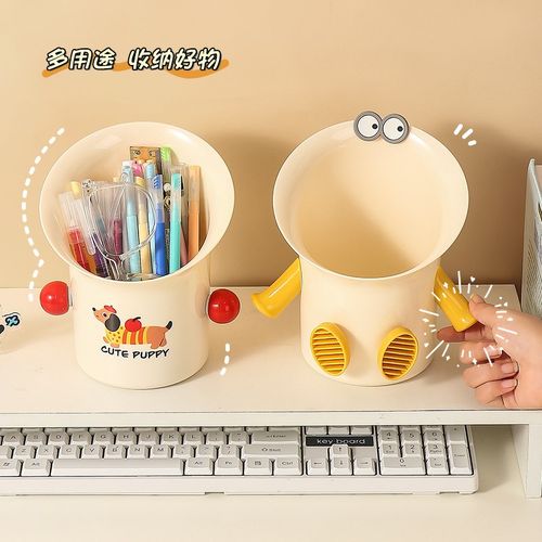 可爱桌面垃圾桶迷你高颜值书桌餐桌卧室床上家用小号垃圾收纳盒 - 图3