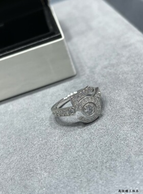 V金精工版五号戒指女轻奢小众设计感高级食指戒时尚百搭指环