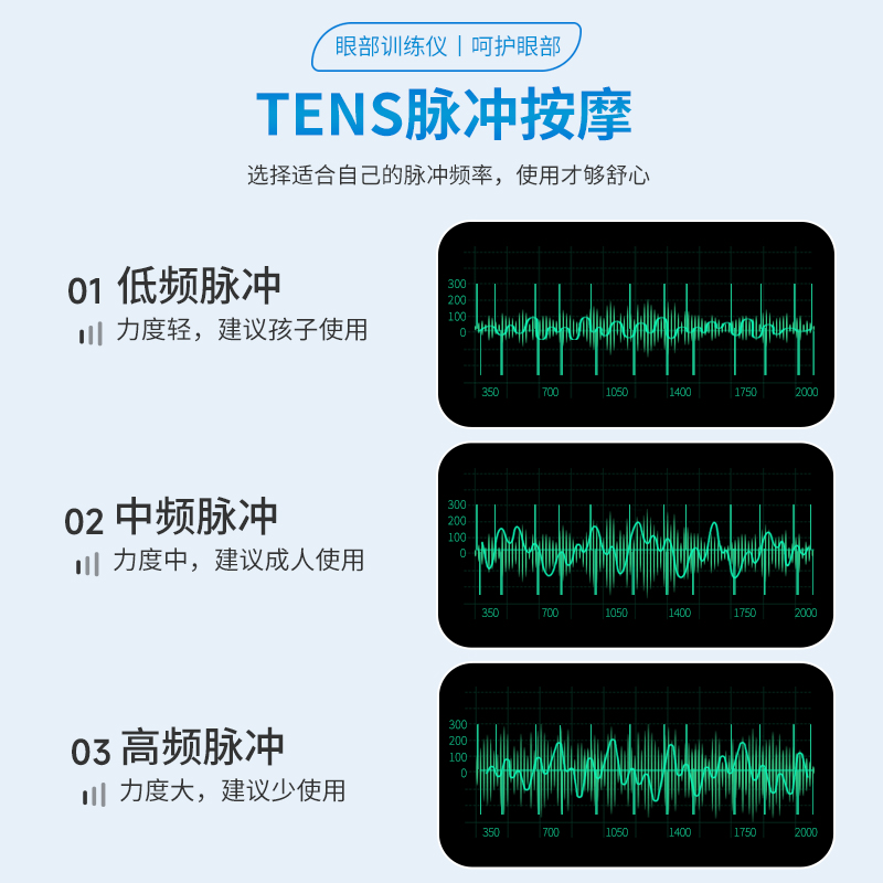 蓝倍健儿童护眼仪眼部按摩器缓解眼疲劳学生热敷眼罩眼睛训练仪