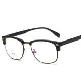 Корейская версия TR90 Tide Men's Retro Semi -Frame Glasses Rame Men's Myopia Glasses Strack Женские круглые глаза рамки глаза