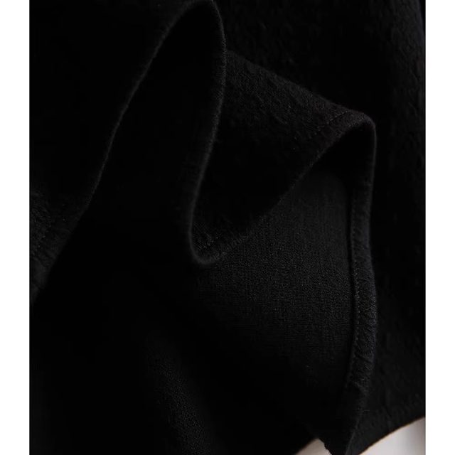 French style shirt with velvet and thickening bottoming top