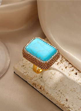 亚马逊原石巴洛克天然珍珠戒指