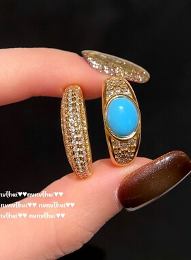 意大利复古繁星宝石戒指