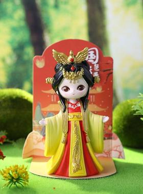 古风国风人物摆件车内装饰