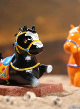 昭陵六骏考古盲盒文化挖掘玩具