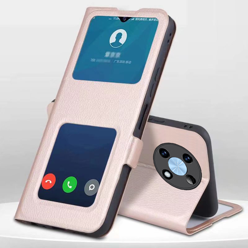 适用华为nzone50pro手机壳智选zone50por保护5G双开窗皮套SP210全包防摔软外壳nz0ne中国移动nzonesp女男挂绳 - 图0