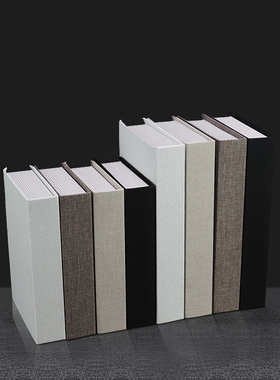 麻布仿真新中式风摄影素色装饰品