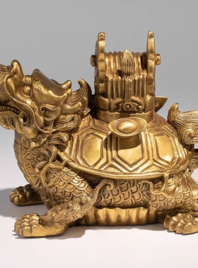 全铜三元及第龙龟摆件连升三级金榜题名步步高升铜楼梯工艺礼品