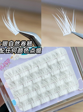 白色假睫毛彩色系列分段