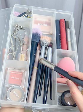 透明盒子鸭嘴夹可拆卸化妆工具