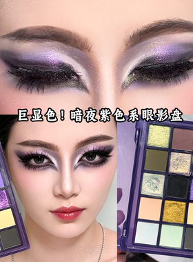 化妆师推荐紫色调眼影盘