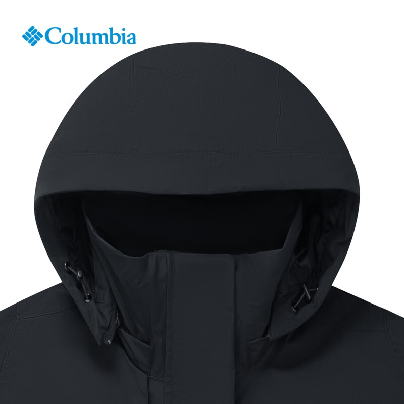 Columbia哥伦比亚冲锋衣女25秋冬金点防水套羽绒三合一外套XR9092 - 图0