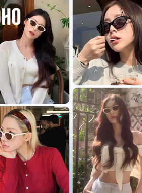 LOHO防晒墨镜猫眼复古男女同款