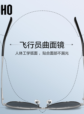 LOHO偏光飞行员男女款防晒开车用