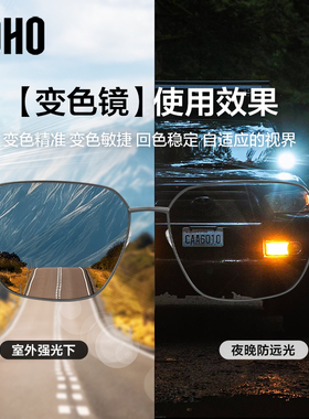 LOHO日夜两用驾驶眼镜男款飞行员