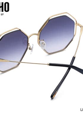 LOHO商场同款太阳镜女墨镜多边形眼镜韩版潮个性墨镜 LH02607