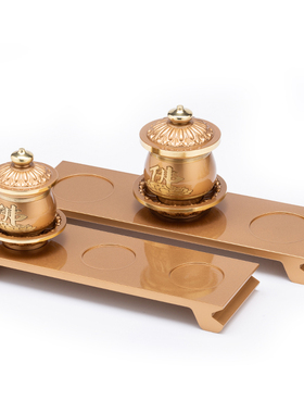 纯铜素面家用托底供台