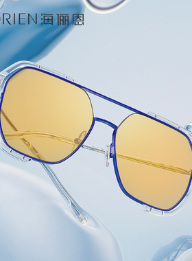 海俪恩时代少年团GM墨镜男2025年新款茶色太阳眼镜女明星同款8121
