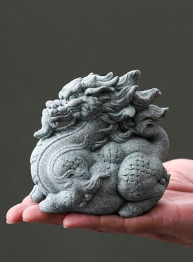 创意麒麟茶宠茶玩摆件桌面装饰品