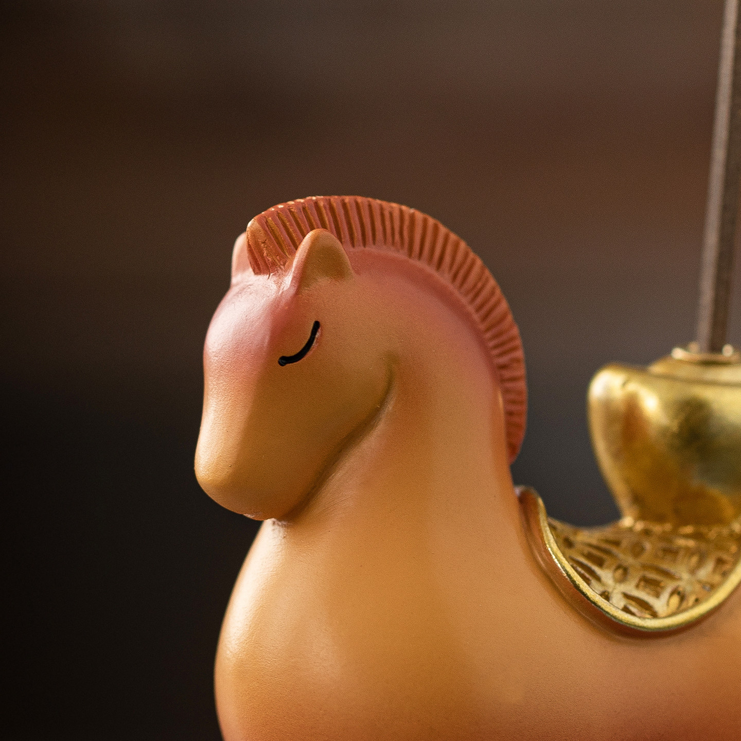 可爱小马线香插香座香托香薰炉摆件创意马上有钱元宝家居桌面装饰,淘宝优惠券,粉丝福利购,淘宝优惠卷