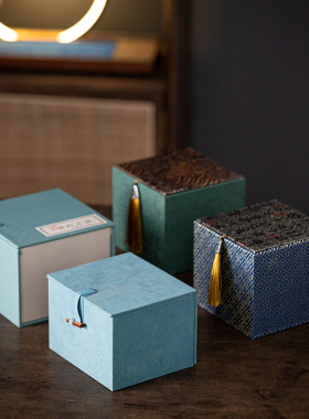 布料装小摆件高档复古茶宠包装