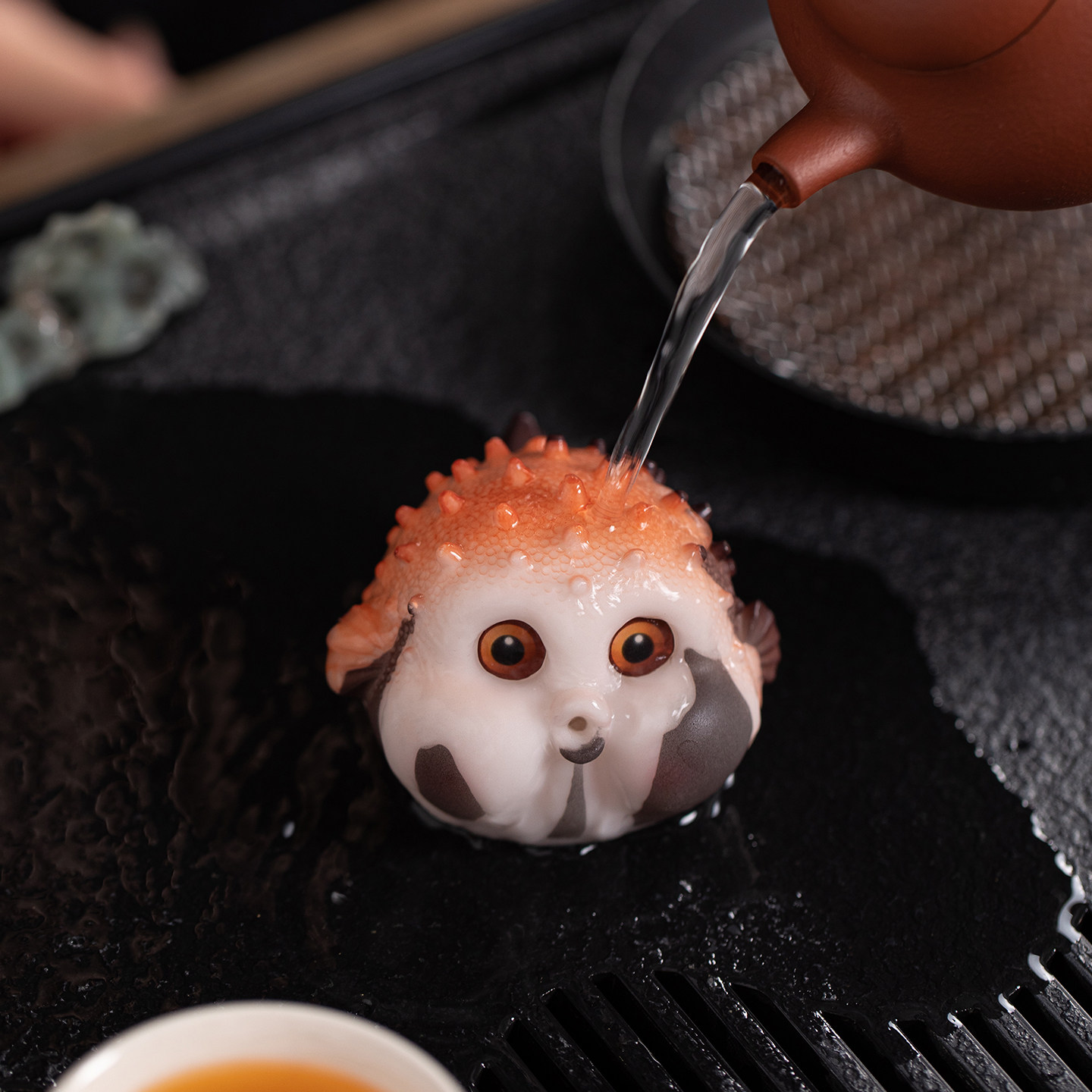 变色茶宠河豚可爱猪创意福禄百财可旋转茶玩茶道配件桌面摆件装饰,淘宝优惠券,粉丝福利购,淘宝优惠卷