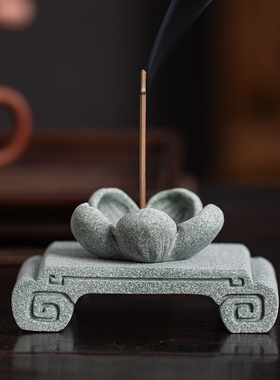 创意梅花线香插香托摆件中式装饰