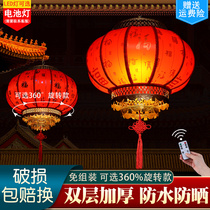 New year goat leather red lantern 2024 new outdoor large doorway Fueword Spring Festival hanging decoration Joe relocating balcony swivel chandelions