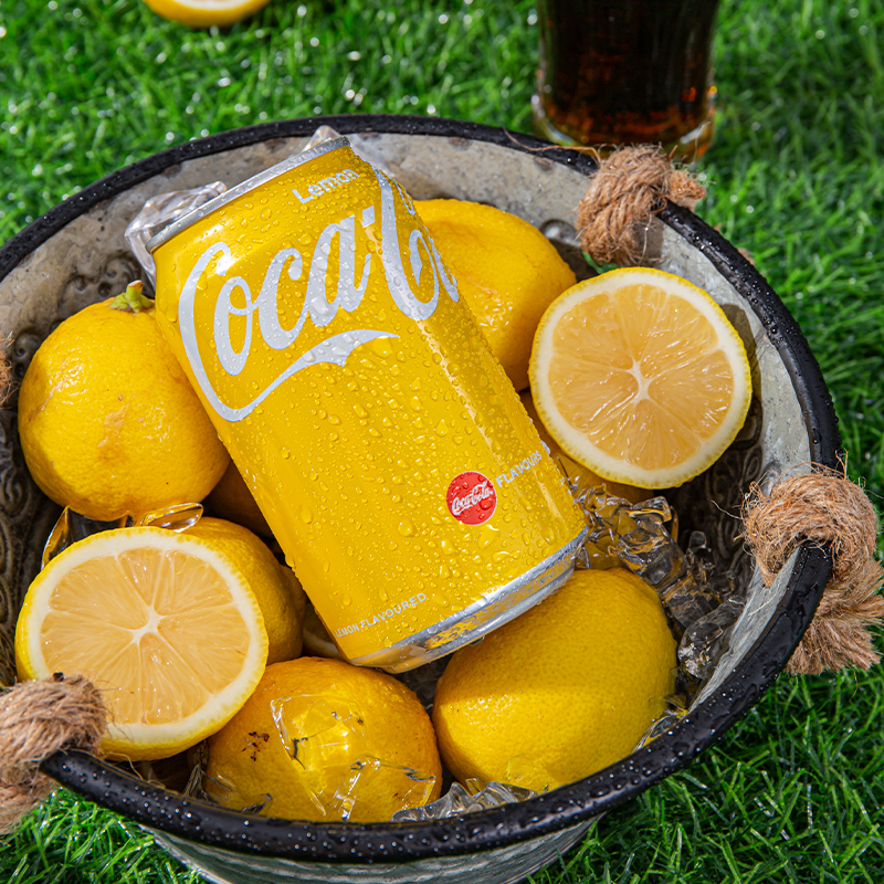 香港版柠檬味可口可乐汽水330ml*4/8罐Coca-Cola碳酸饮料罐装饮品 - 图3