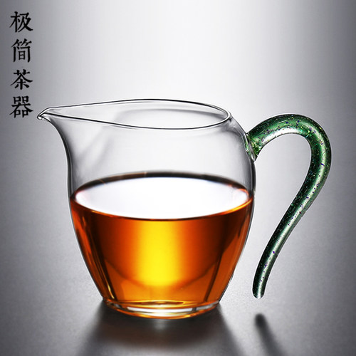 高透高硼硅高端玻璃公道杯耐高温分茶器茶海公杯蛋盅功夫茶具配件 - 图0