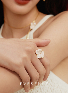 EVESENSE原创中古珐琅花卉耳环