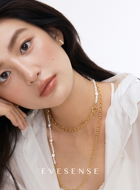 法式高级感巴洛克天然珍珠项链