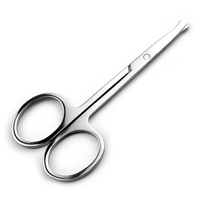 鼻毛修剪器便携男士不锈钢圆头剪刀女士美容剪修眉剪安全手动设备-图3