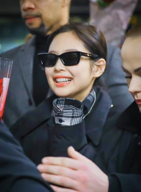 jennie同款防UV紫外线扁框 1996墨镜太阳镜