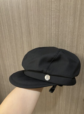 Ca4 章若楠同款黑色报童帽贝雷帽夏季新款显脸小帽子素颜神器百搭