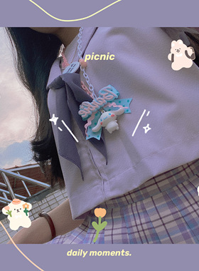 自制手作库洛米玉桂狗项链kuromi少女潮款原宿软妹美乐蒂挂件ins
