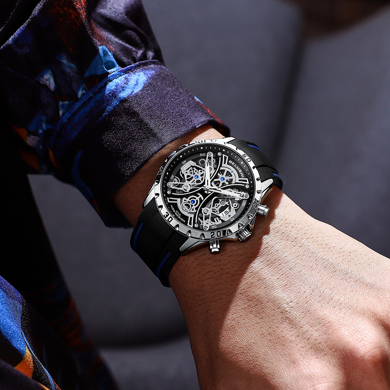 2021新款名牌瑞士男士正品全机械表 乔治伯爵手表国产腕表