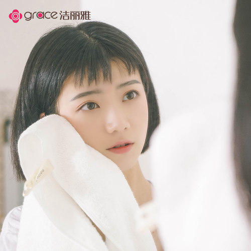 洁丽雅毛巾纯棉洗脸家用三条装 成人大毛巾加厚 柔软吸水批发团购 - 图1