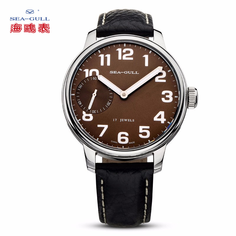 官方正品海鸥手表男士大表盘硬朗休闲运动手动机械表男腕表M222S
