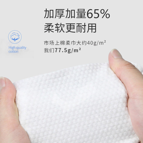 洗脸巾一次性纯棉柔加厚洁面巾纸男女擦脸美容院专用旅行装 - 图0