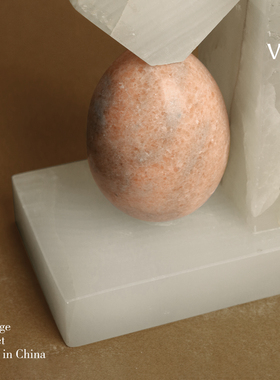 新中式玉石书立轻奢创意书档摆件