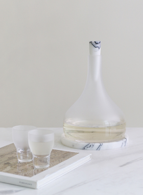 新品梵其现代简约创意磨砂玻璃酒具酒杯套装样板间客厅茶几餐桌面