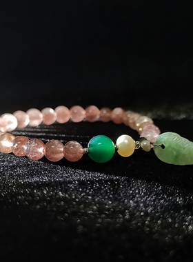 新光饰品高档草莓晶链女925纯银