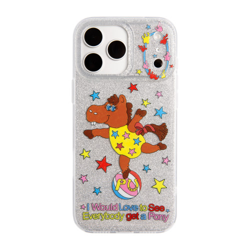 PAPER VOICE® ｜iphone17马尼尼与塔尼男孩闪光星星手机壳IMD抗氧化边框保护手机壳苹果手机小众原创ins风 - 图0